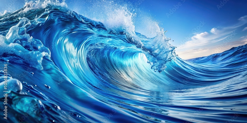 A Majestic Ocean Wave Curls and Breaks, Capturing the Essence of Power and Beauty in a Moment of Natural Elegance A Majestic Ocean Wave Curls and Breaks, Capturing the Essence of Power and Beauty in a Moment of Natural Elegance