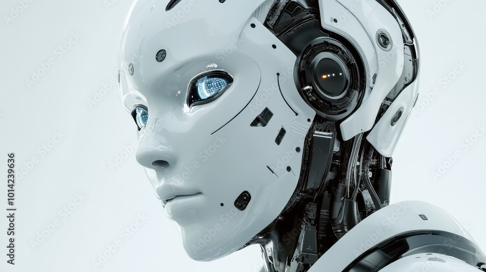 Artificial intelligence modern futuristic cyborg or robot Artificial intelligence modern futuristic cyborg or robot
