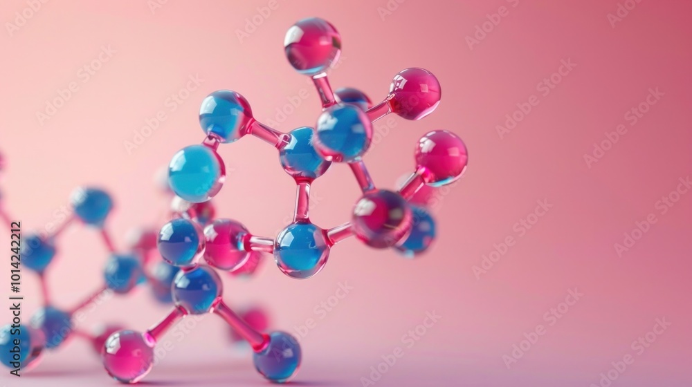 Vibrant and dynamic digital art design depicting an abstract molecular structure with captivating color patterns showcasing the beauty of scientific concepts and technological innovation Vibrant and dynamic digital art design depicting an abstract molecular structure with captivating color patterns showcasing the beauty of scientific concepts and technological innovation