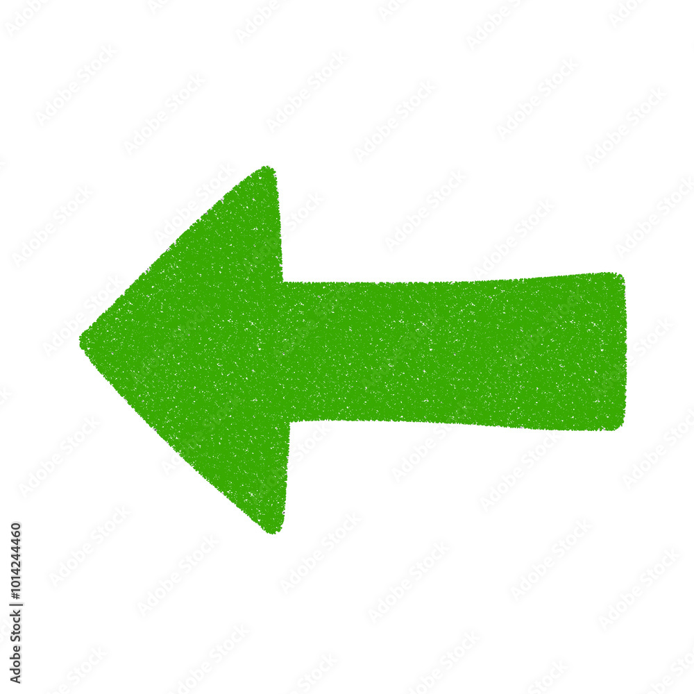 Obraz premium 左向き矢印のかわいい手書き風イラスト