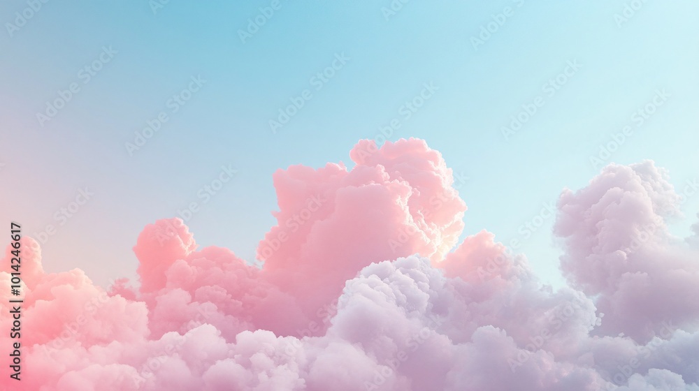 Colorful clouds at sunset with blue sky Colorful clouds at sunset with blue sky