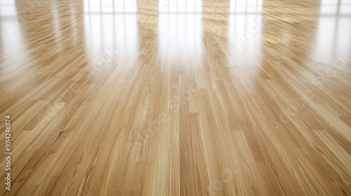 A top-down shot of a light oak hardwood floor, showcasing the smooth finish and delicate grain.