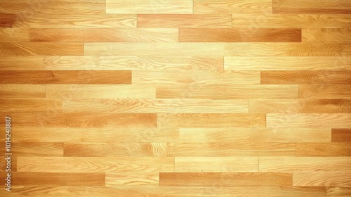 A top-down shot of a light oak hardwood floor, showcasing the smooth finish and delicate grain.