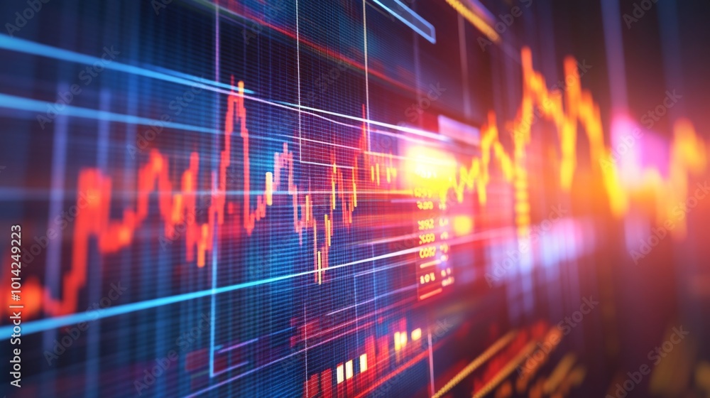 Vibrant Financial Data Visualization Background Vibrant Financial Data Visualization Background