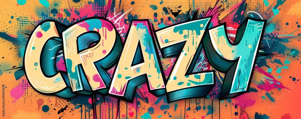 Fototapeta premium Fun pop art background with 