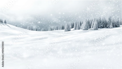 Wallpaper Mural Icy wind sweeping across a snow-dusted mountain peak, distant trees bending in the breeze. Made with Generative AI Technology Torontodigital.ca