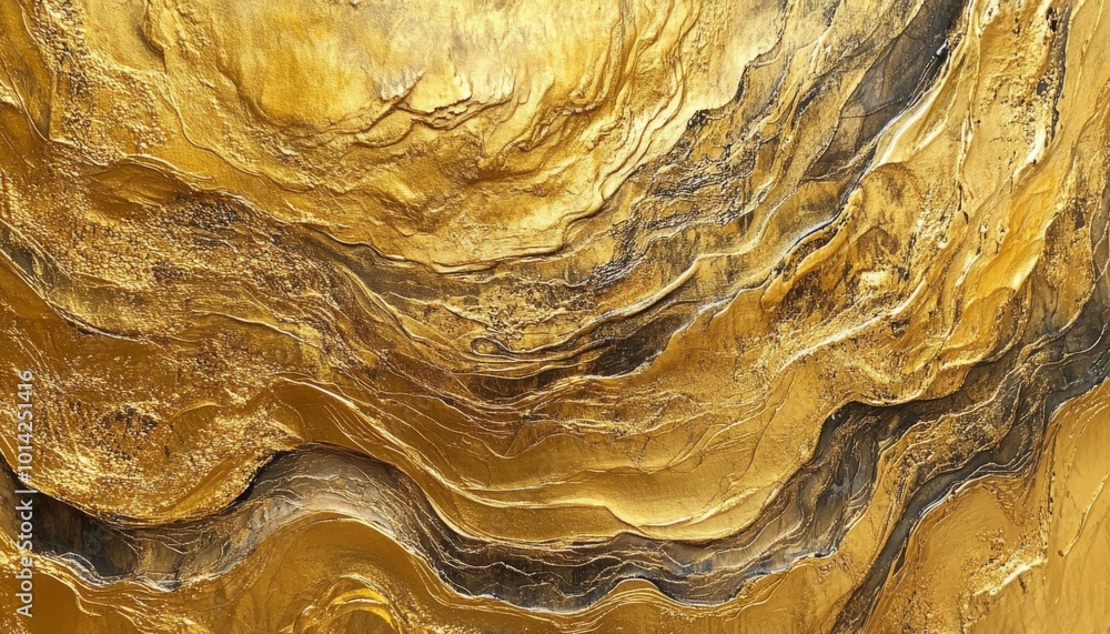 Abstract gold and black textured background. Abstract gold and black textured background.