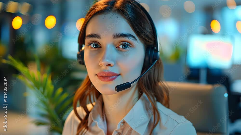 Customer Service Woman Video 4K