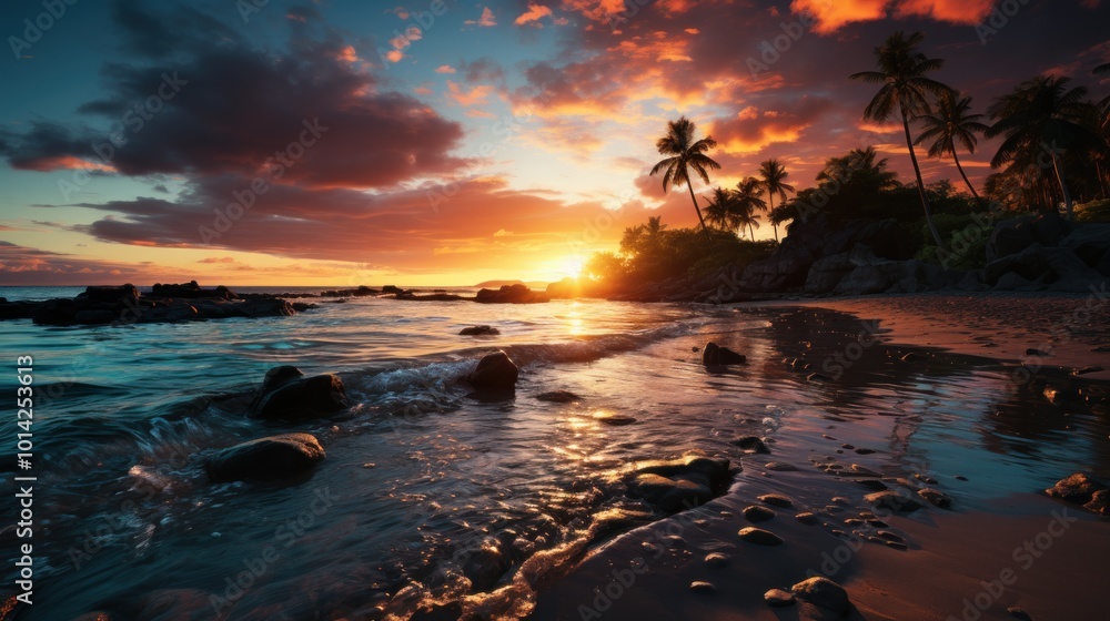 Fototapeta premium Sunset Paradise