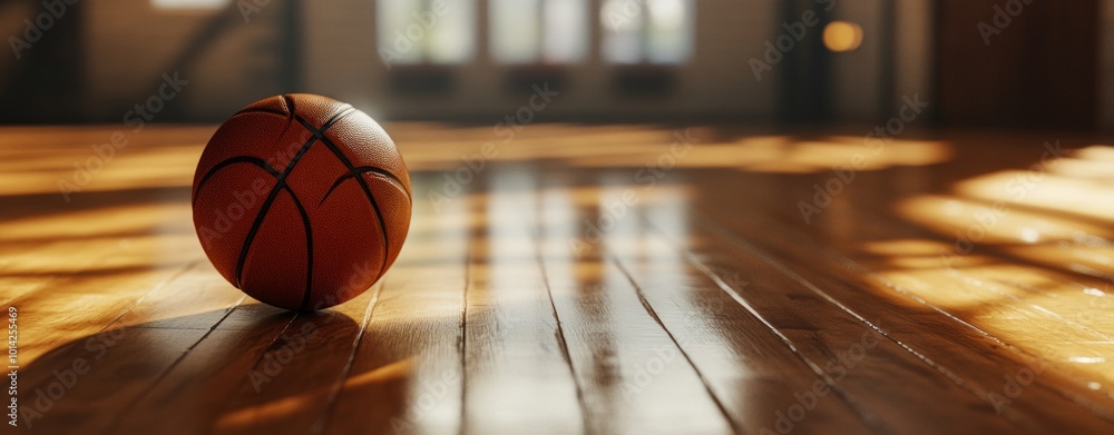 A close-up of a basketball bouncing off the court, sharp focus on the ball and wood floor, A close-up of a basketball bouncing off the court, sharp focus on the ball and wood floor,