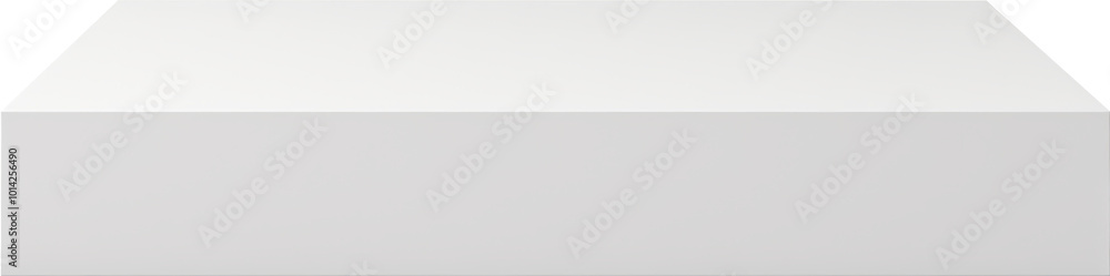 Empty white display stand Empty white display stand
