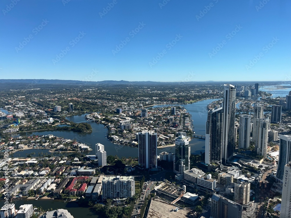 observation deck in Gold Coast, Queensland, Australia observation deck in Gold Coast, Queensland, Australia