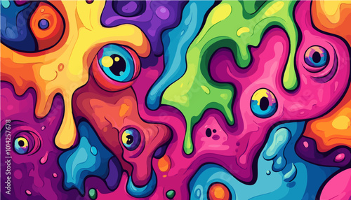 Another installment of the pseudoscientific abstract design with wild and unpredictable shapes. Great for innovative, bold, and bizarre visual projects.