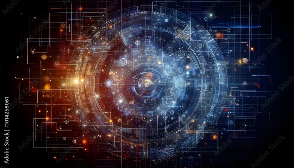 Digital abstract background. Can be used in the description of network abilities, technological processes, digital storages, science, education, etc. Digital abstract background. Can be used in the description of network abilities, technological processes, digital storages, science, education, etc.