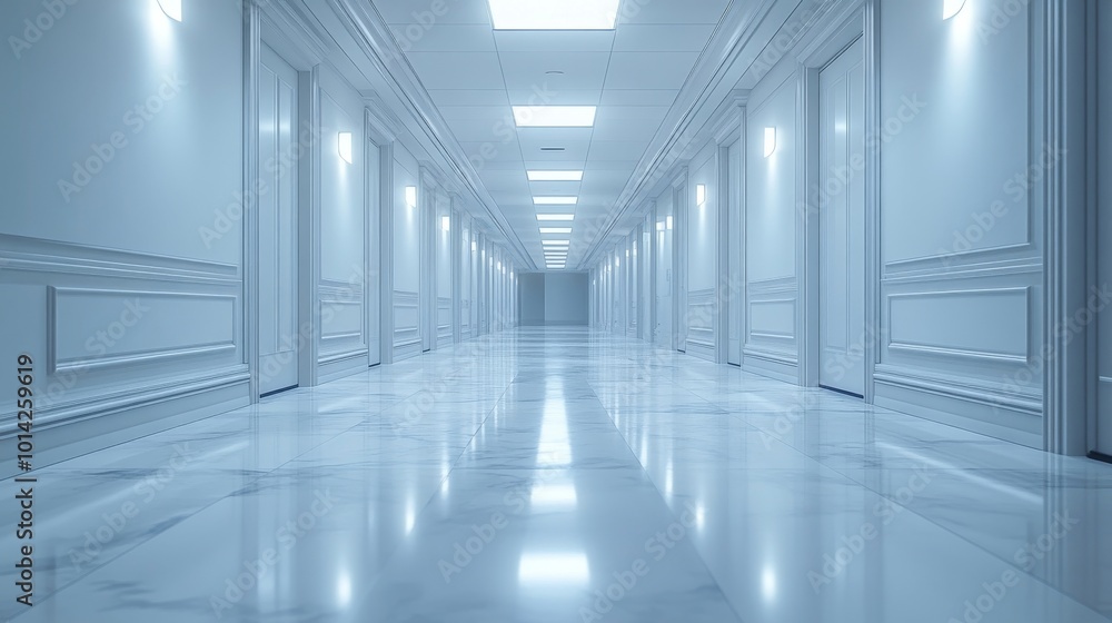 long corridor in building long corridor in building