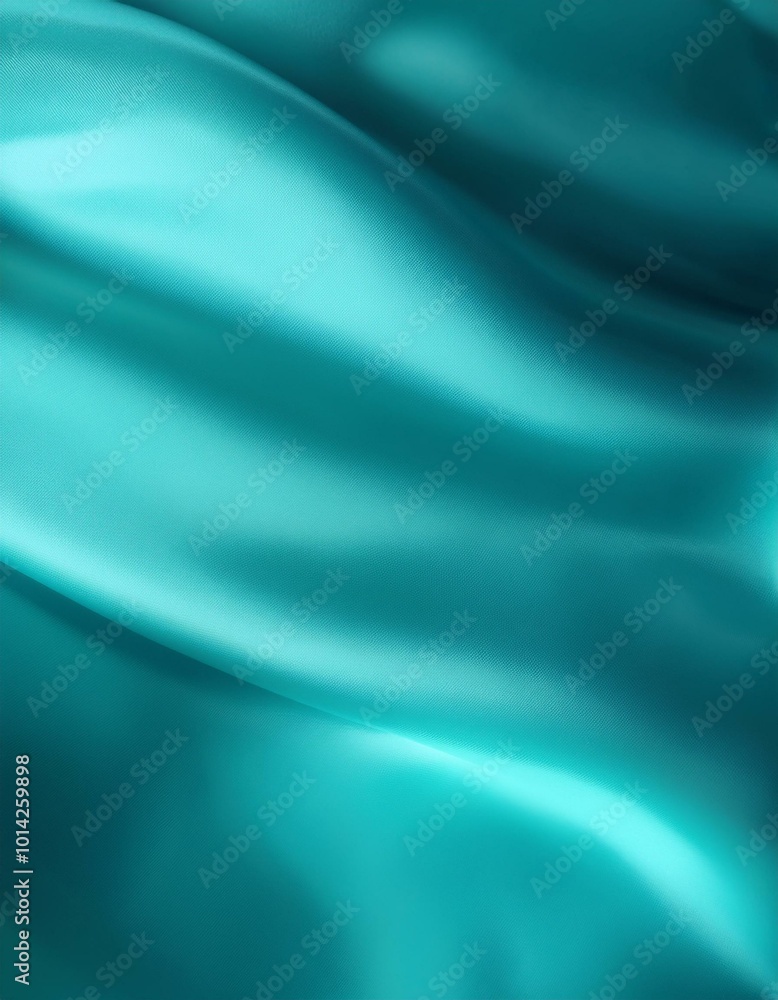 Soft turquoise fabric folds. Soft turquoise fabric folds.