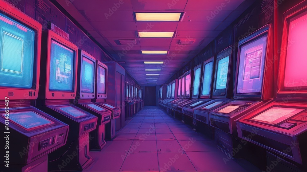 Ai generated illustration of lcd screens is use for exbibition, gaming, advertising and others Ai generated illustration of lcd screens is use for exbibition, gaming, advertising and others