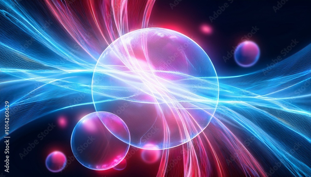 Abstract blue and pink light Abstract blue and pink light
