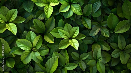 Lush Green Leaves Background Wallpaper: Nature's Fresh Canvas