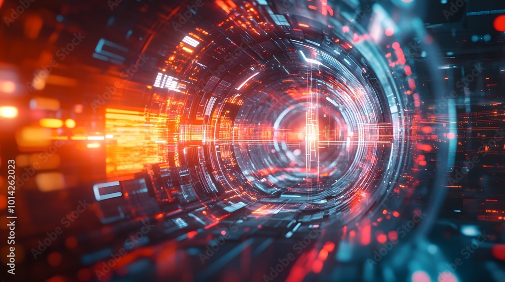 Obraz premium abstract tech futuristic innovative concept background. 