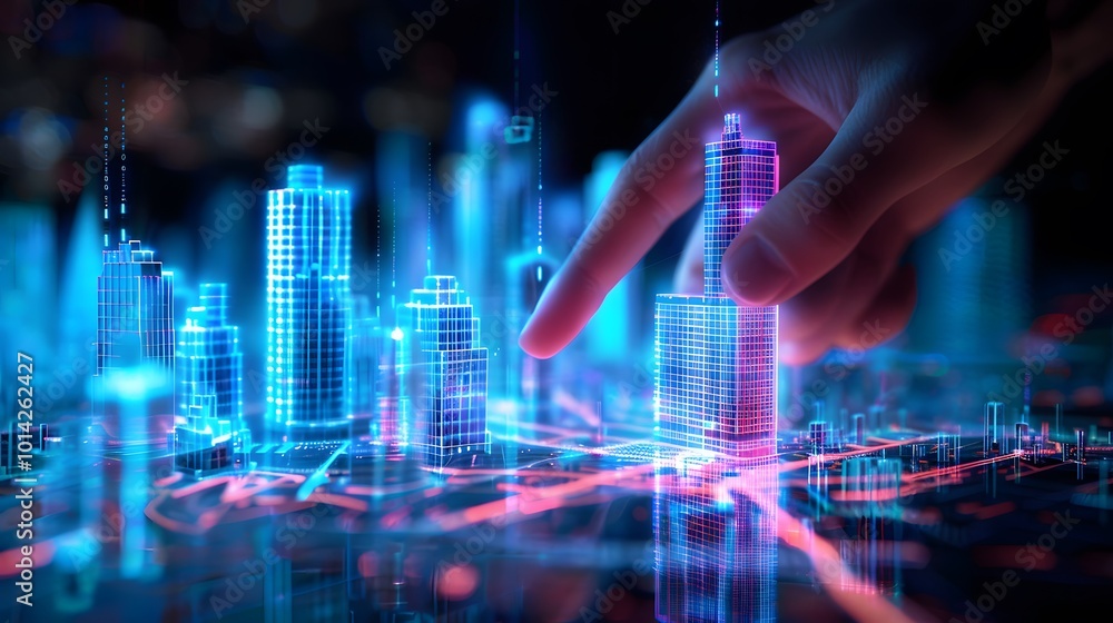 Pointing the Future: Hand Interacting with Digital Hologram of Modern Architecture Pointing the Future: Hand Interacting with Digital Hologram of Modern Architecture