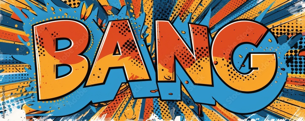 Exciting pop art background with Exciting pop art background with