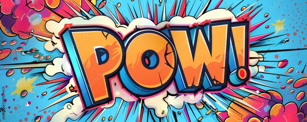 Fun pop art background with Fun pop art background with
