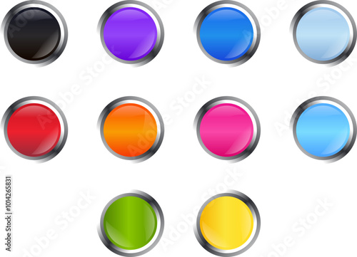 Free Download Glossy circle button - GFXLoad