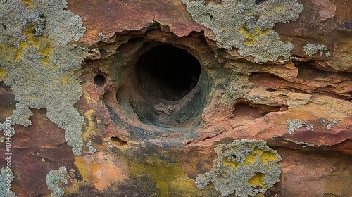 Intriguing Rock Formation With Hole - Nature Photography