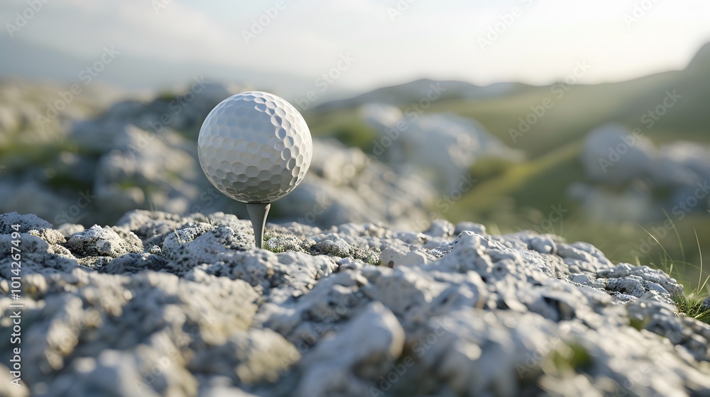 Golf Ball Teetering on the Edge of a Cup: A Perfect Shot Moment Golf Ball Teetering on the Edge of a Cup: A Perfect Shot Moment