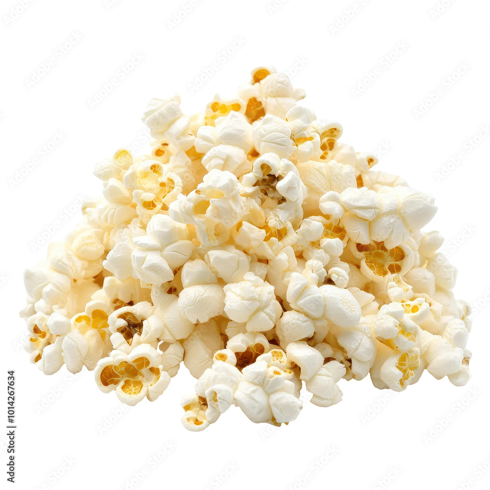 Light and fluffy popcorn, perfect for snacking, movie nights, and bursting with flavor on a crisp white backdrop. Light and fluffy popcorn, perfect for snacking, movie nights, and bursting with flavor on a crisp white backdrop.