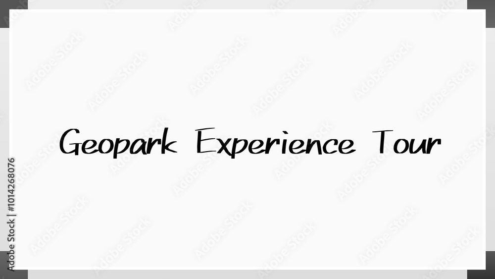 Geopark Experience Tour のホワイトボード風イラスト Geopark Experience Tour のホワイトボード風イラスト