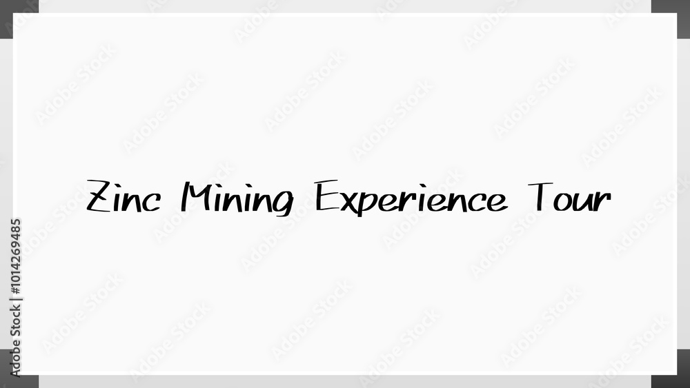 Zinc Mining Experience Tour のホワイトボード風イラスト Zinc Mining Experience Tour のホワイトボード風イラスト