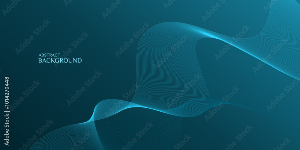Dark teal background with light teal flowing lines. Dark teal background with light teal flowing lines.