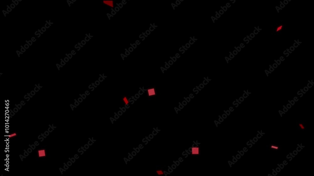 Red Quadpolygon overley,Red  glass ,flying polygons , Red , glass, Background, 4k
