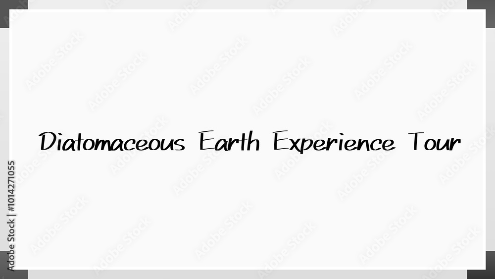 Diatomaceous Earth Experience Tour のホワイトボード風イラスト Diatomaceous Earth Experience Tour のホワイトボード風イラスト