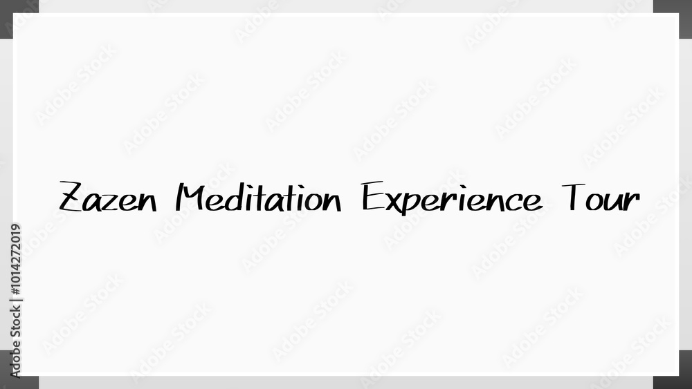 Zazen Meditation Experience Tour のホワイトボード風イラスト Zazen Meditation Experience Tour のホワイトボード風イラスト