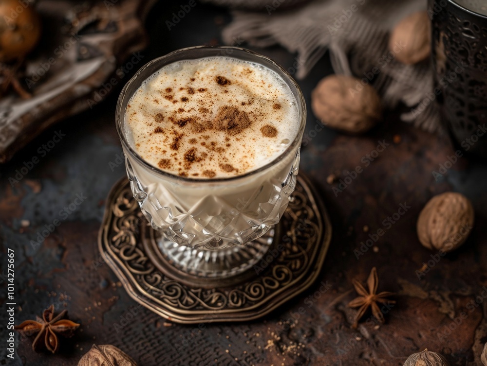Eggnog Drink with Spices Eggnog Drink with Spices