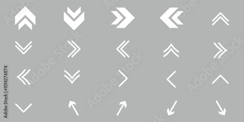 Swipe icon set. Swipe  arrow icons. Arrow buttons for social media. Scroll pictogram. Web icons. Vector illustration eps 10. swipe arrow .
