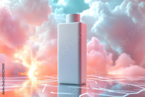 A product package designed with vibrant colors and sleek aesthetics. The combination of modern design and eye-catching hues creates an appealing look, enhancing the overall brand presence.