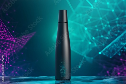 A product package designed with vibrant colors and sleek aesthetics. The combination of modern design and eye-catching hues creates an appealing look, enhancing the overall brand presence.