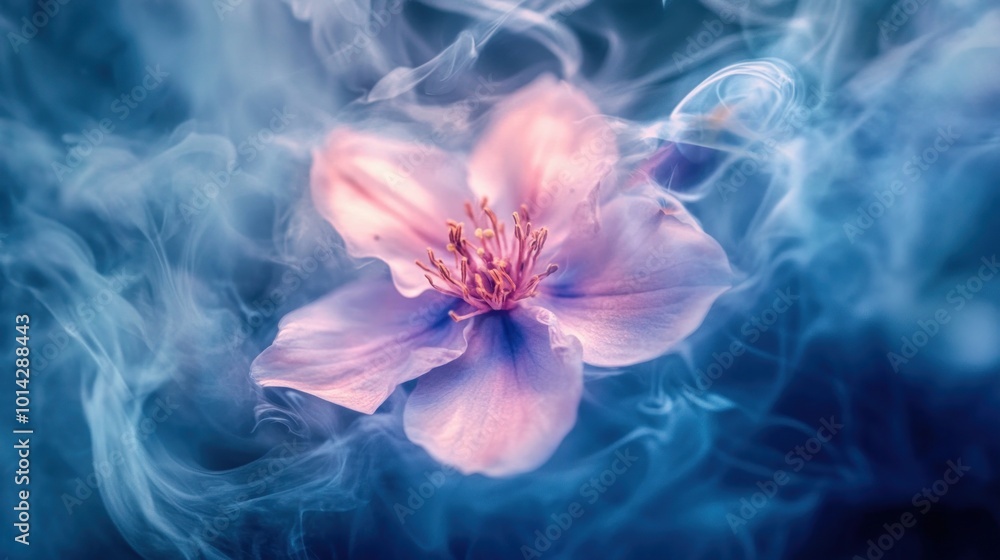 Pink Flower in Smoke Pink Flower in Smoke