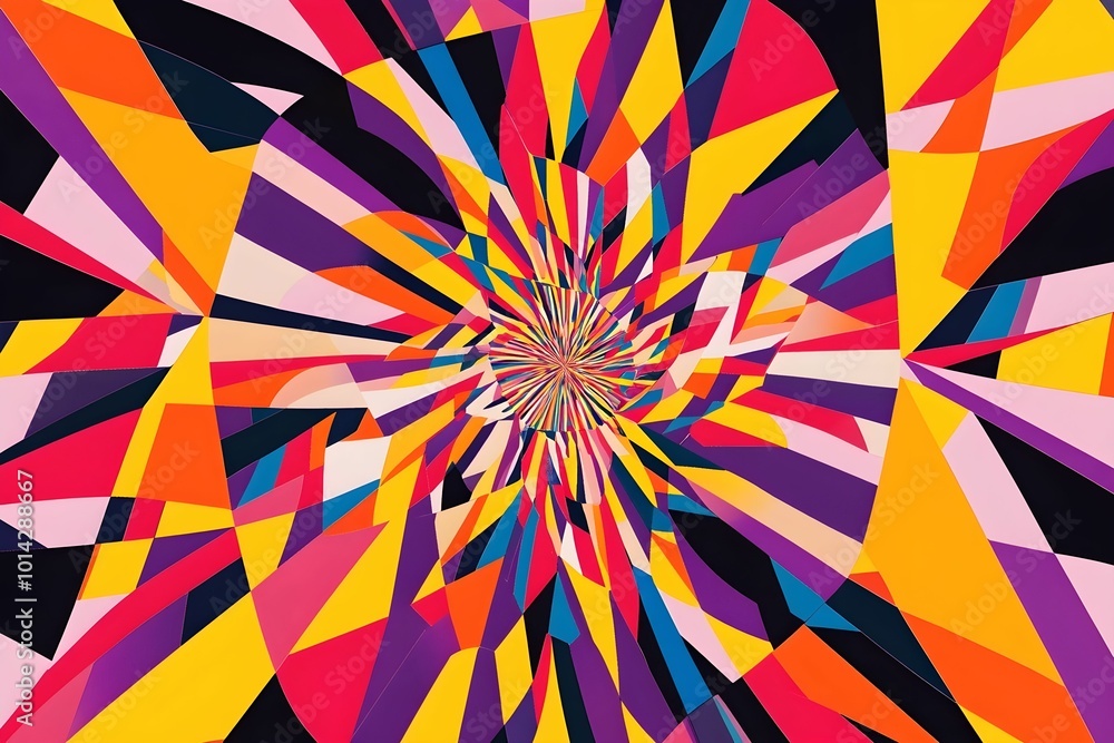 An illusion concept image designed with vibrant colors and intricate patterns. The playful use of shapes and hues creates a visually captivating scene, blurring the line between reality and perception An illusion concept image designed with vibrant colors and intricate patterns. The playful use of shapes and hues creates a visually captivating scene, blurring the line between reality and perception