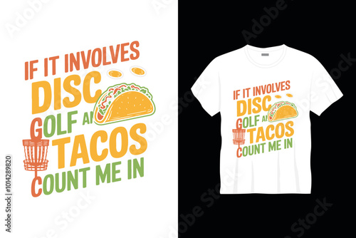 If it involves disc golf Typography golf t-shirt design, Retro golf t-shirt design