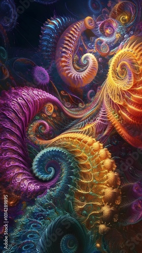 An illusion concept image designed with vibrant colors and intricate patterns. The playful use of shapes and hues creates a visually captivating scene, blurring the line between reality and perception