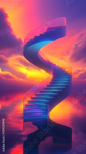 An illusion concept image designed with vibrant colors and intricate patterns. The playful use of shapes and hues creates a visually captivating scene, blurring the line between reality and perception