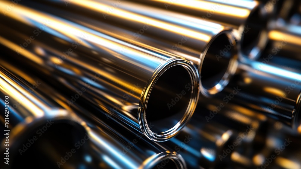 Naklejka premium Shiny Steel Tubes