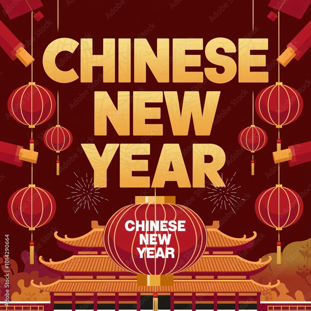 Fototapeta premium Happy Chinese New Year