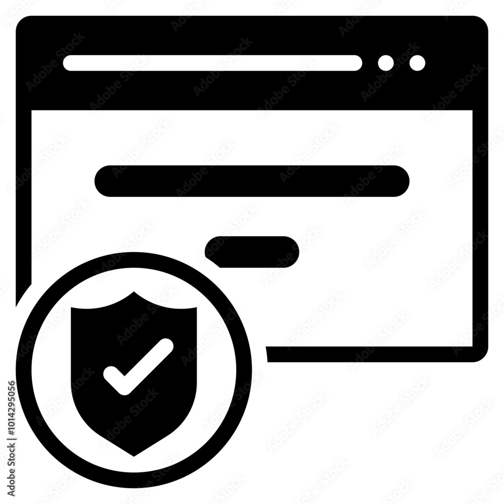 protection online security connection shield check solid glyph protection online security connection shield check solid glyph