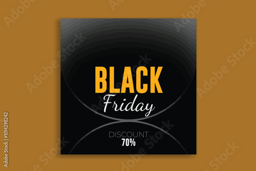 Black Friday social media template banner design 